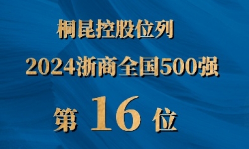 浙商全國500強第16位，桐昆排名UP UP UP!